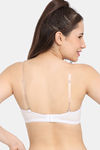Rosaline Double Layered Non Wired Medium Coverage Strapless Bra - Star White — thumbnail 2